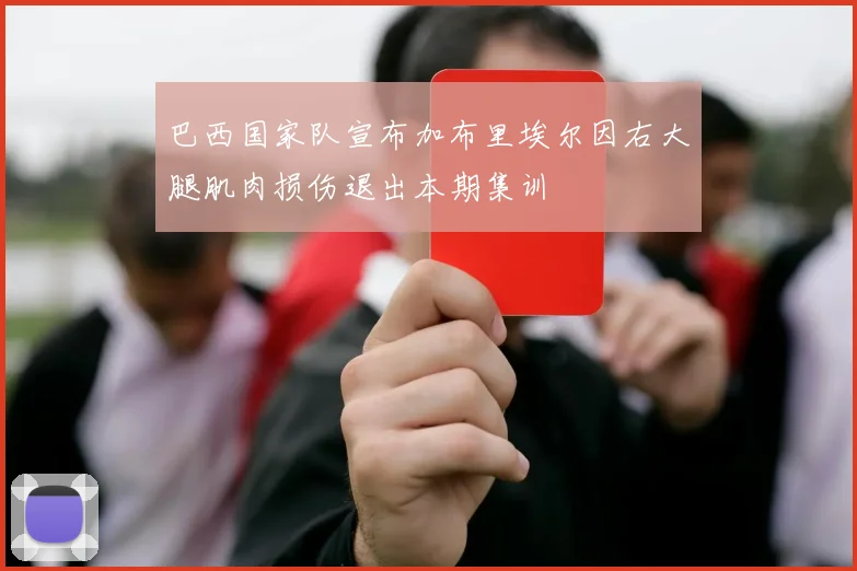 巴西国家队宣布加布里埃尔因右大腿肌肉损伤退出本期集训